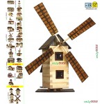 Moara de vant - set constructie din lemn